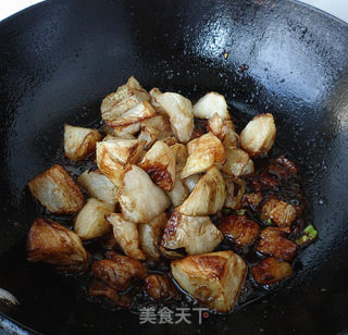 家常菜——酱香肉片烧茄子的做法步骤：7