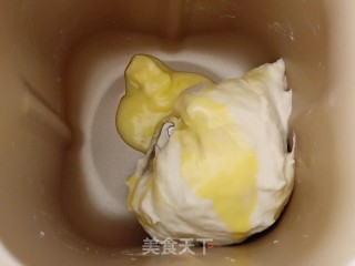 香葱肉松面包条的做法步骤：5