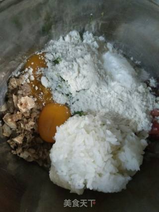 剩饭早餐饼的做法步骤：3