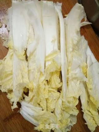 肉丸翡翠汤的做法步骤：2