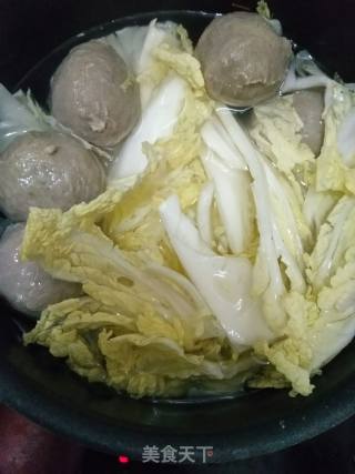 肉丸翡翠汤的做法步骤：3