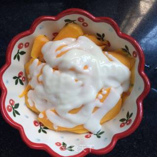 冻水果拌酸奶的做法步骤：4