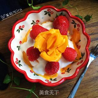 冻水果拌酸奶的做法步骤：8