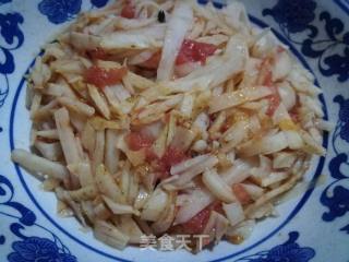 西红柿炒莲藕的做法步骤：8