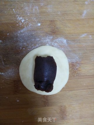 大白豆沙面包的做法步骤：10