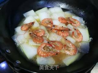 冬瓜烧大虾的做法步骤：8
