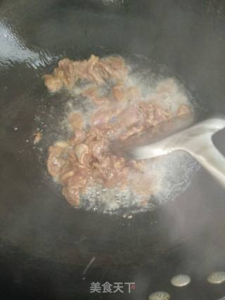 茭白炒牛肉的做法步骤：3