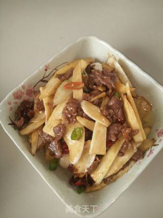 茭白炒牛肉的做法步骤：8