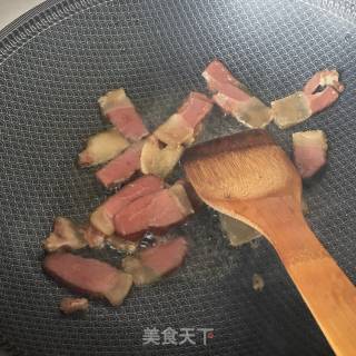 韭苔炒腊肉的做法步骤：10