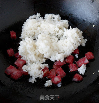 腊肠青豆炒饭的做法步骤：4