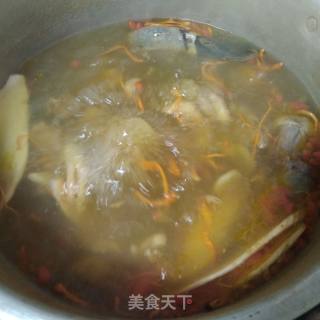 虫草花水鸭汤的做法步骤：5