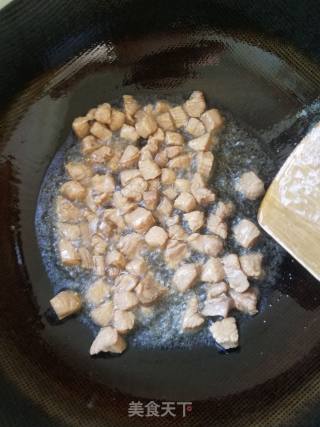 肉炒茄丁的做法步骤：6