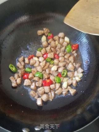 肉炒茄丁的做法步骤：9