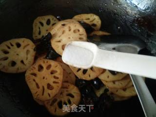 黑木耳糖醋藕片的做法步骤：11