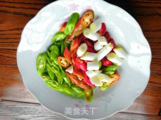 大红椒爆炒腰花的做法步骤：5