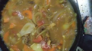 咖喱牛肉饭的做法步骤：8