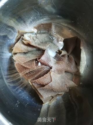 川香毛肚的做法步骤：3