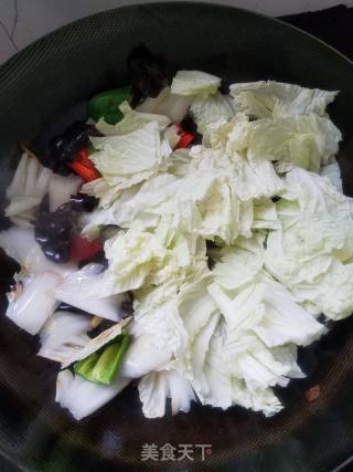 白菜炒木耳的做法步骤：6