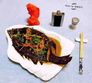 家焖鸦片鱼的做法步骤：9