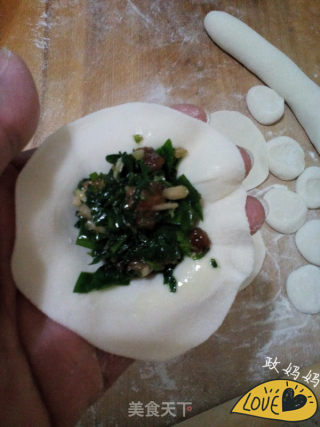 麦蒿馅饺子的做法步骤：9