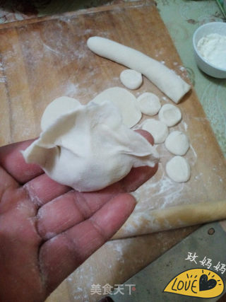 麦蒿馅饺子的做法步骤：10