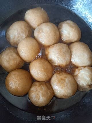 油面筋塞肉的做法步骤：7