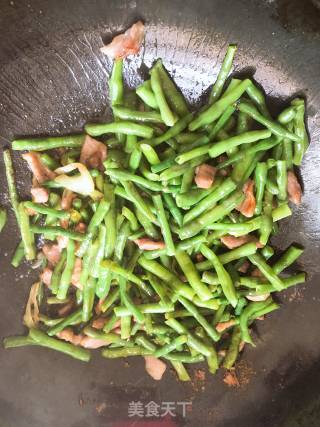 豆角炒肉的做法步骤：8