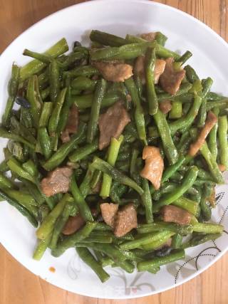 豆角炒肉的做法步骤：9