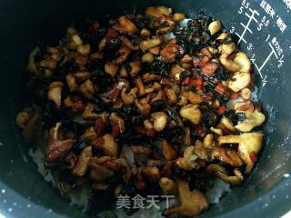 香菇鸡腿焖饭（电饭煲版）的做法步骤：14