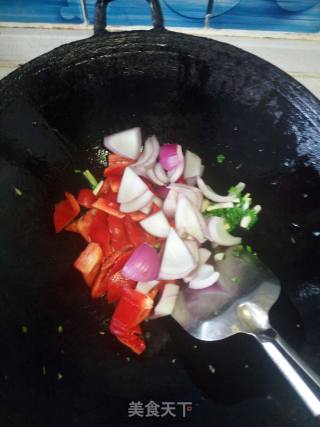芙蓉孜然牛肉的做法步骤：6