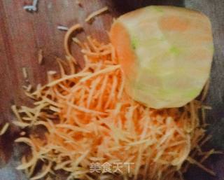 南瓜丝面条的做法步骤：2