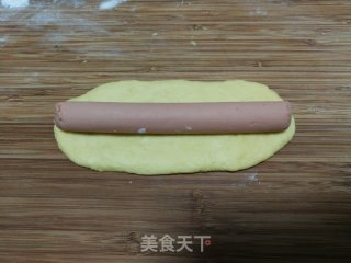 南瓜热狗面包的做法步骤：8