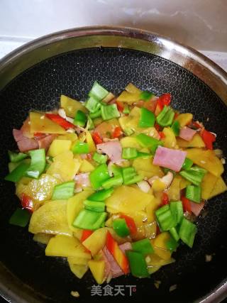 #下饭菜#～香菇炒土豆片的做法步骤：6