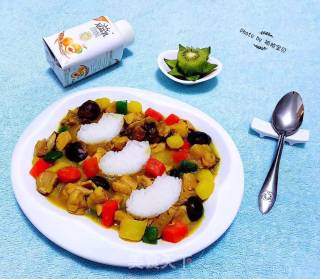 咖喱鸡腿时蔬饭#下饭菜#的做法步骤：15