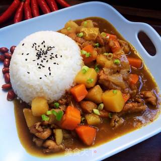 咖喱鸡肉饭的做法步骤：14