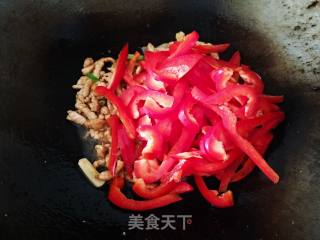 甜椒肉丝的做法步骤：12