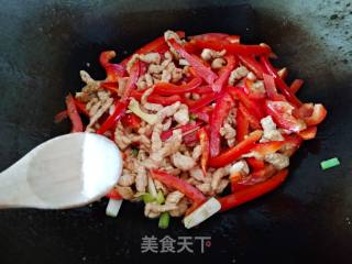 甜椒肉丝的做法步骤：13