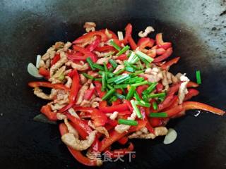 甜椒肉丝的做法步骤：15