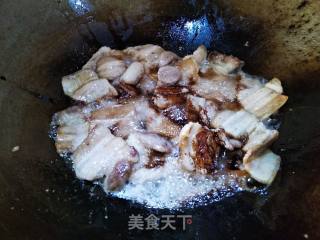 双椒回锅肉的做法步骤：8