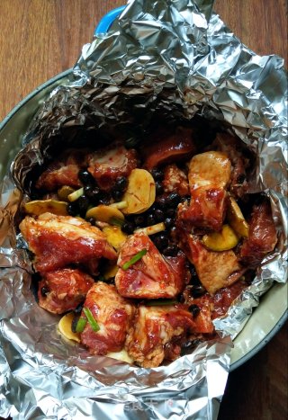 豆豉排骨煲仔饭的做法步骤：3