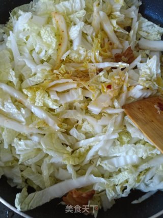 白菜炒肉片的做法步骤：6