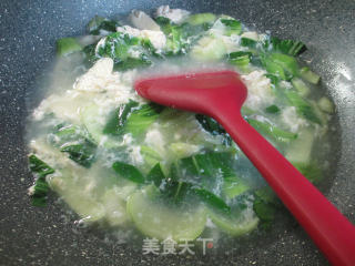 鸭蛋青菜鞭笋汤的做法步骤：8