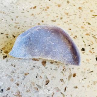 蝶豆花色荠菜饺子的做法步骤：7