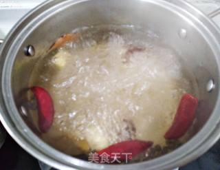 五香盐水煮毛豆的做法步骤：5