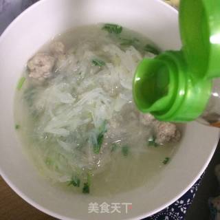 萝卜丝肉丸汤的做法步骤：8