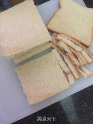 西多士的做法步骤：1