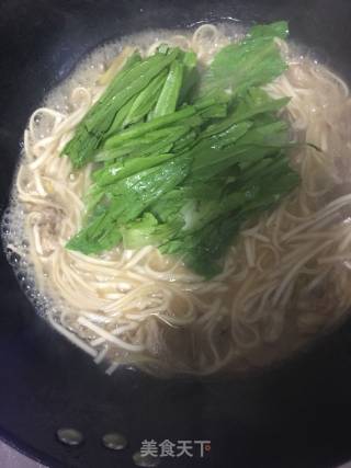 羊肉青菜面条的做法步骤：6