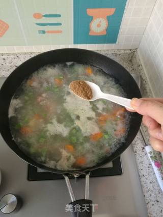 西安肉丸胡辣汤（多图，附带饼和油泼辣椒的做法）的做法步骤：13