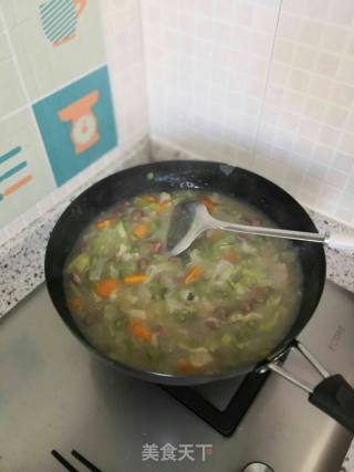 西安肉丸胡辣汤（多图，附带饼和油泼辣椒的做法）的做法步骤：24