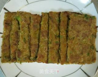 莲藕鸡蛋早餐饼的做法步骤：12